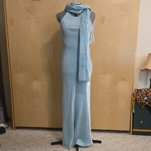 Elegant Light Blue Gown
